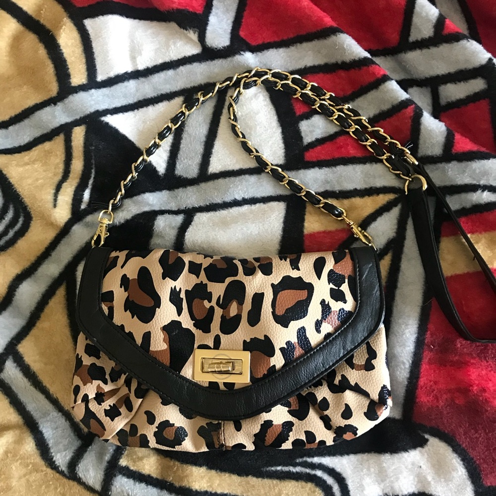 Animal print cross body